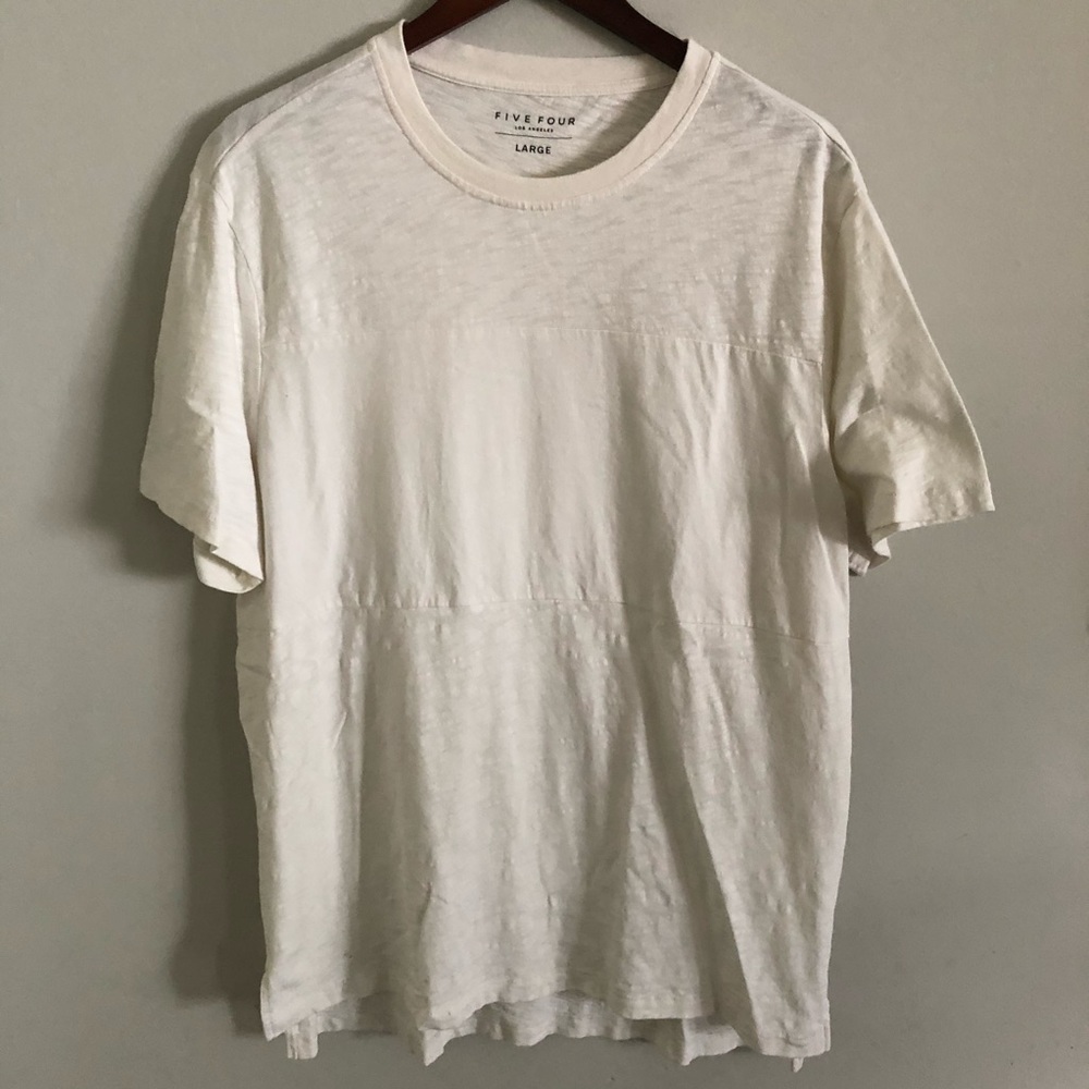 Five Four large off-white tee with middle panel